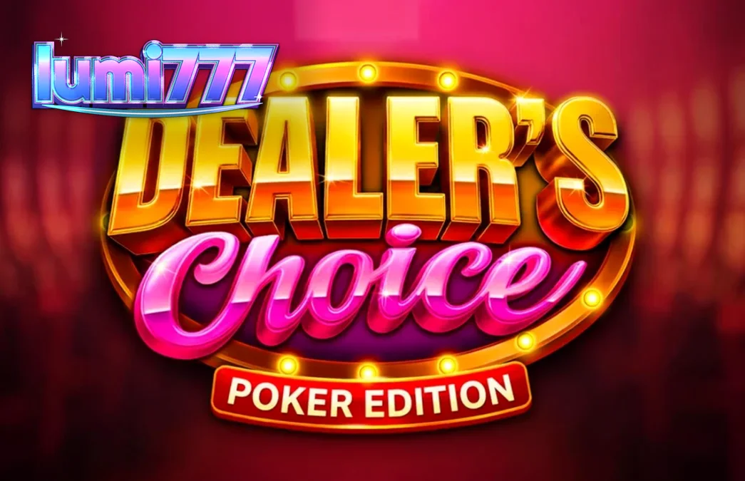 Tampilan visual permainan slot Dealer’s Choice: Poker Edition dengan elemen kartu poker